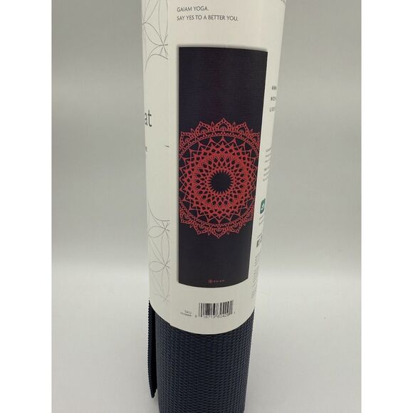 Gaiam Print Yoga Mat, Non Slip Exercise & Fitness Mat for All Types of Yoga, - Picture 2 of 4